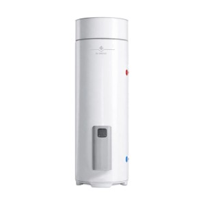 De Dietrich Elensio Essentiel 250 L Warmwasserbereiter, thermodynamischer Monoblock in Weiß.
