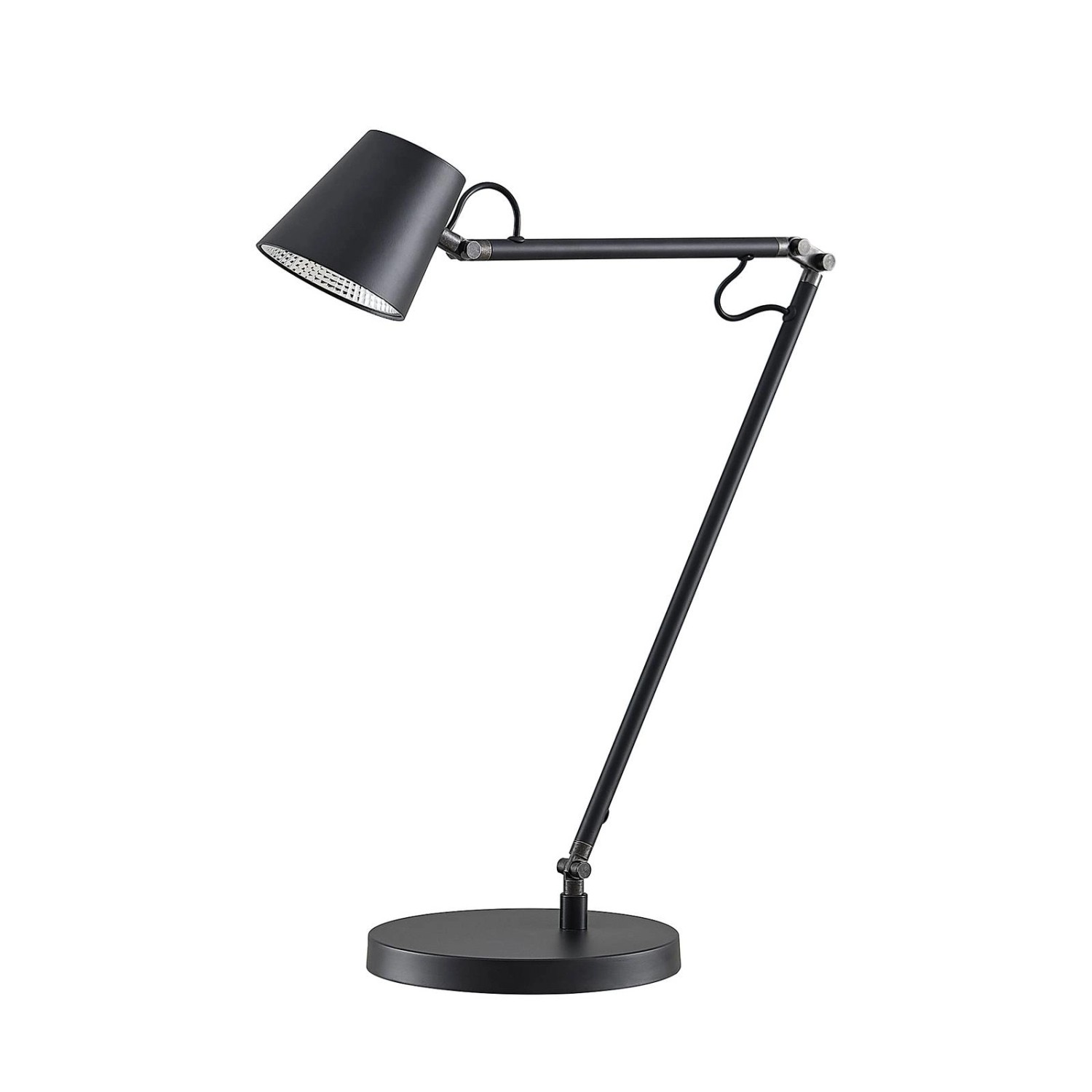 Lucande LED Tischlampe Tarris 9627051 Dimmbar Modern in Schwarz aus Metall günstig online kaufen