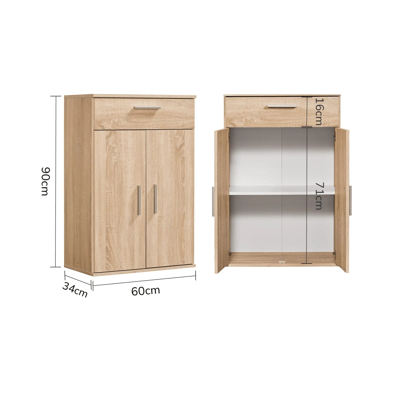 mokebo Mehrzweckschrank Midischrank Braun kaufen bei OBI