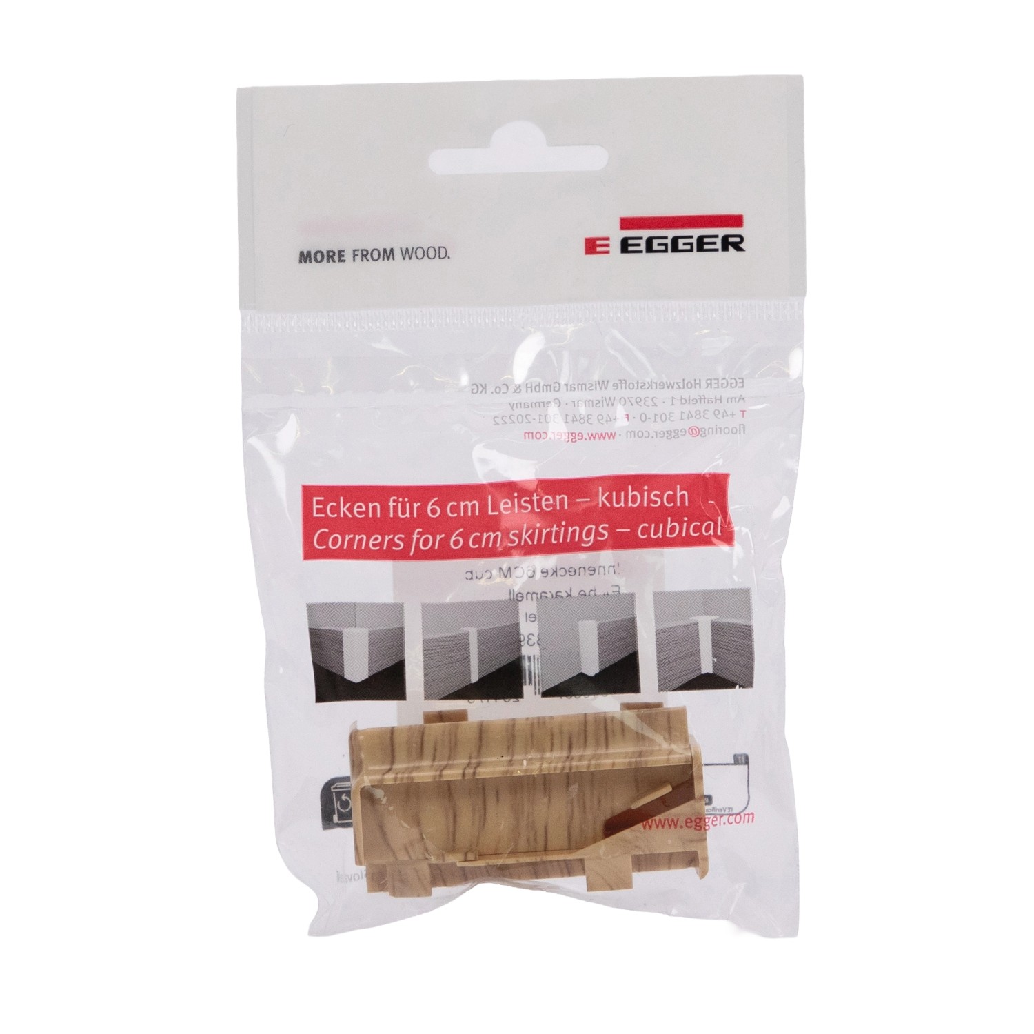 Egger Innenecke Kubisch 6 cm Eiche Karamell 2 Stück günstig online kaufen