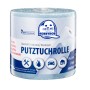 Robbyrob Putztuchrolle, blau, 2-lagig, 400 Blatt. Saugfähige Cellulose-Reinigungstücher für Werkstatt & Haushalt.