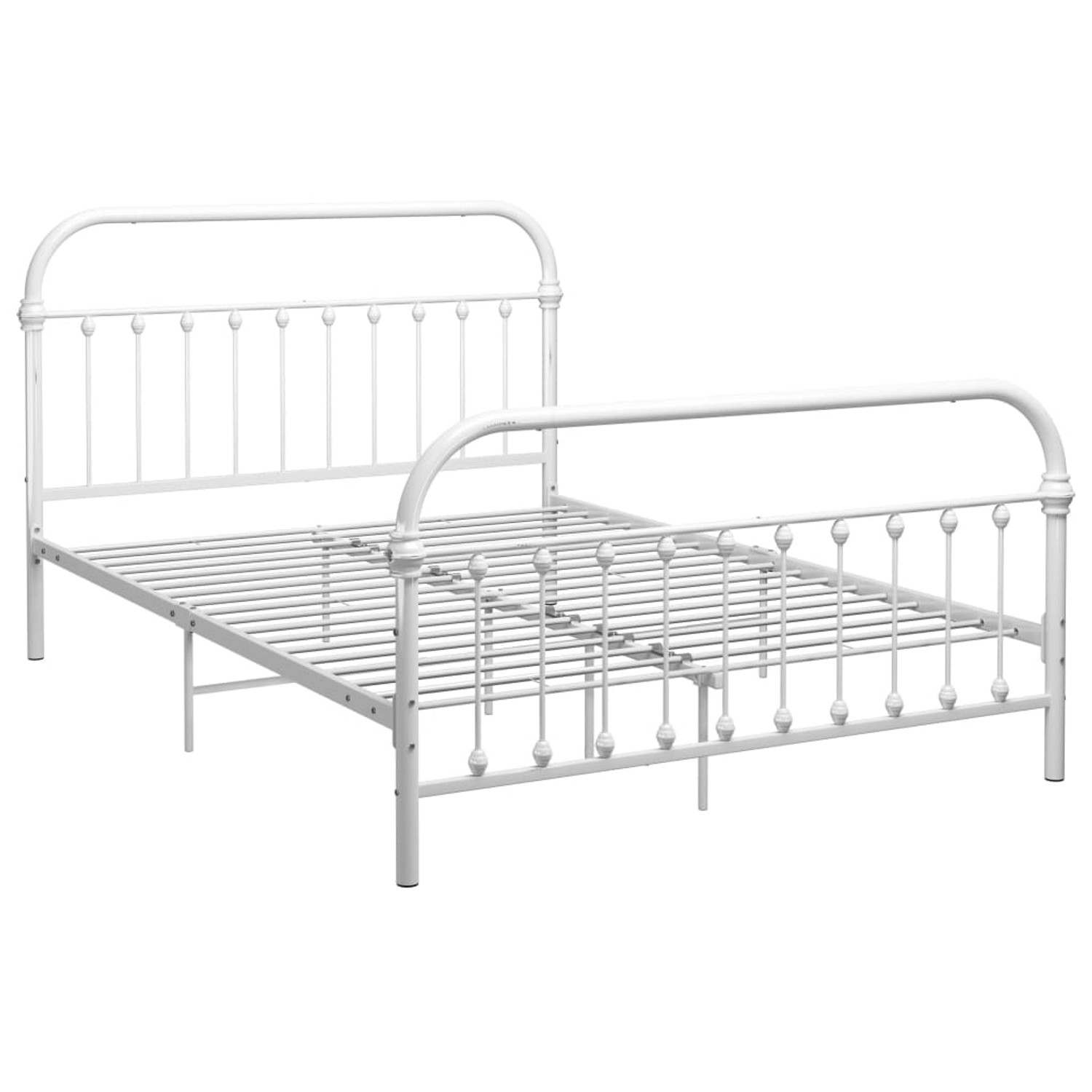Bettgestell Weiß Metall 180ã200 Cm günstig online kaufen