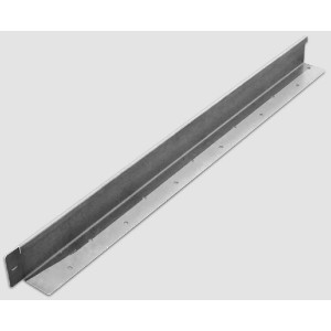 L-Rasenkante Gerade, Blank-Heavy, Rost-Braun, Schwarzstahl, 196x10cm, zur Gartengestaltung.