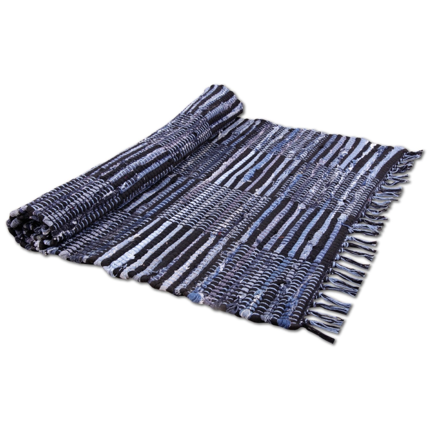 Bestlivings Flickenteppiche Jeans 90 x 150 cm Jeans Check