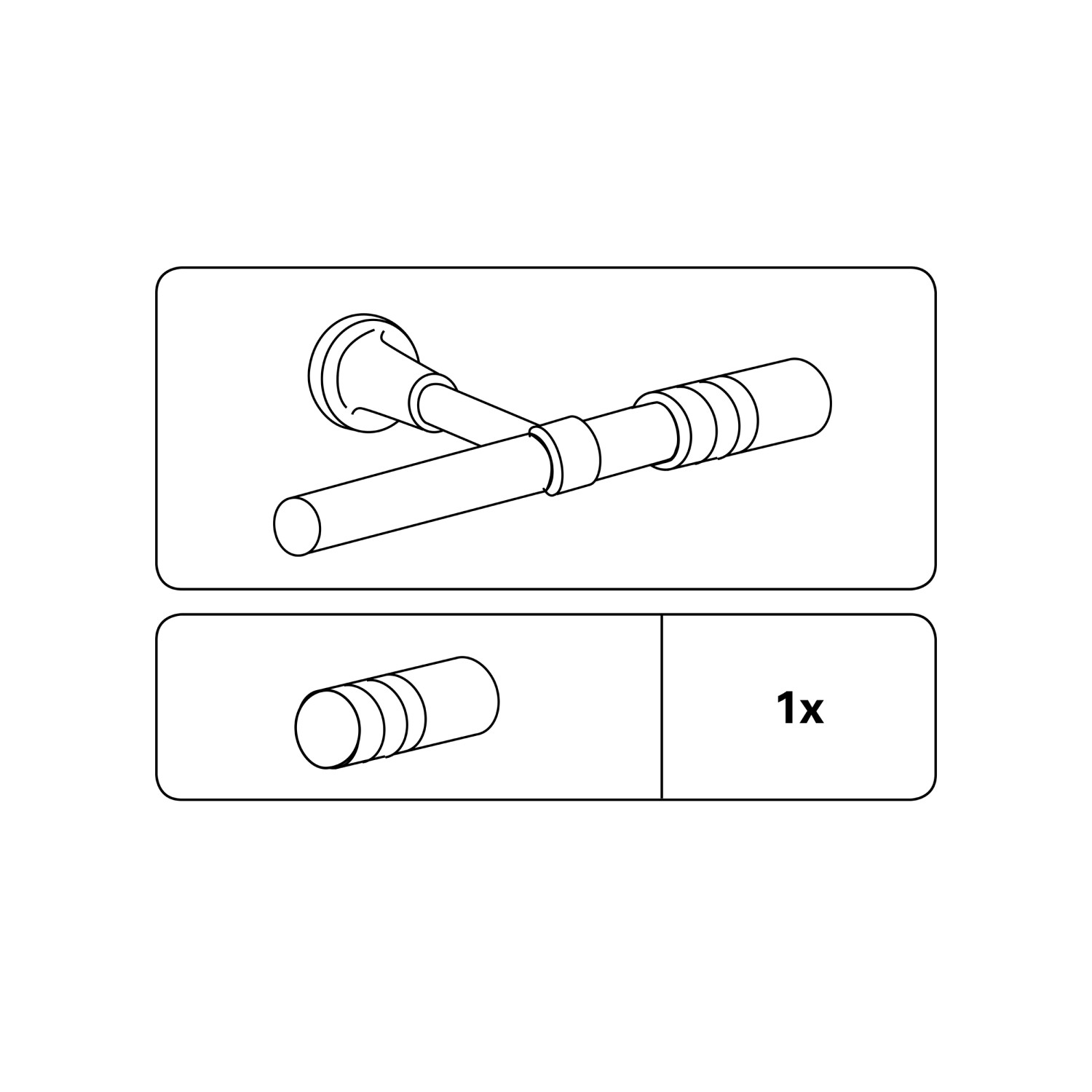 Gardinia Endstück Europa Andra, Messing-Antik, für 19 mm Stangen. Zubehör für Stilgarnituren.