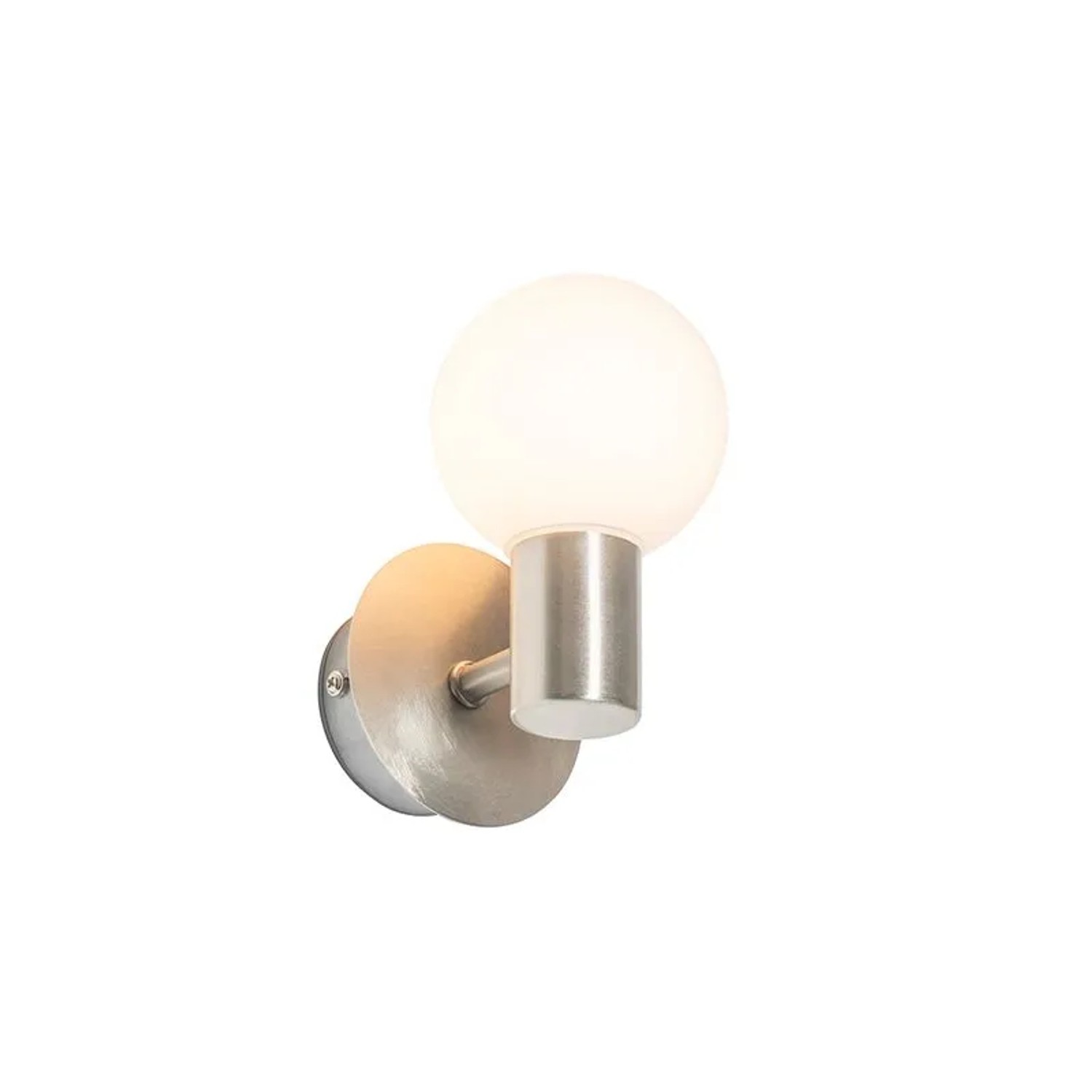 QAZQA Moderne Wandleuchte Stahl IP44 Cederic Up