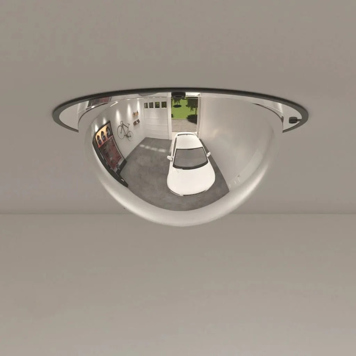 DELUKE Verkehrsspiegel CEDO Gewölbter Spiegel Ø40cm Acryl Sicherheitsspiegel Panoramaspiegel_6