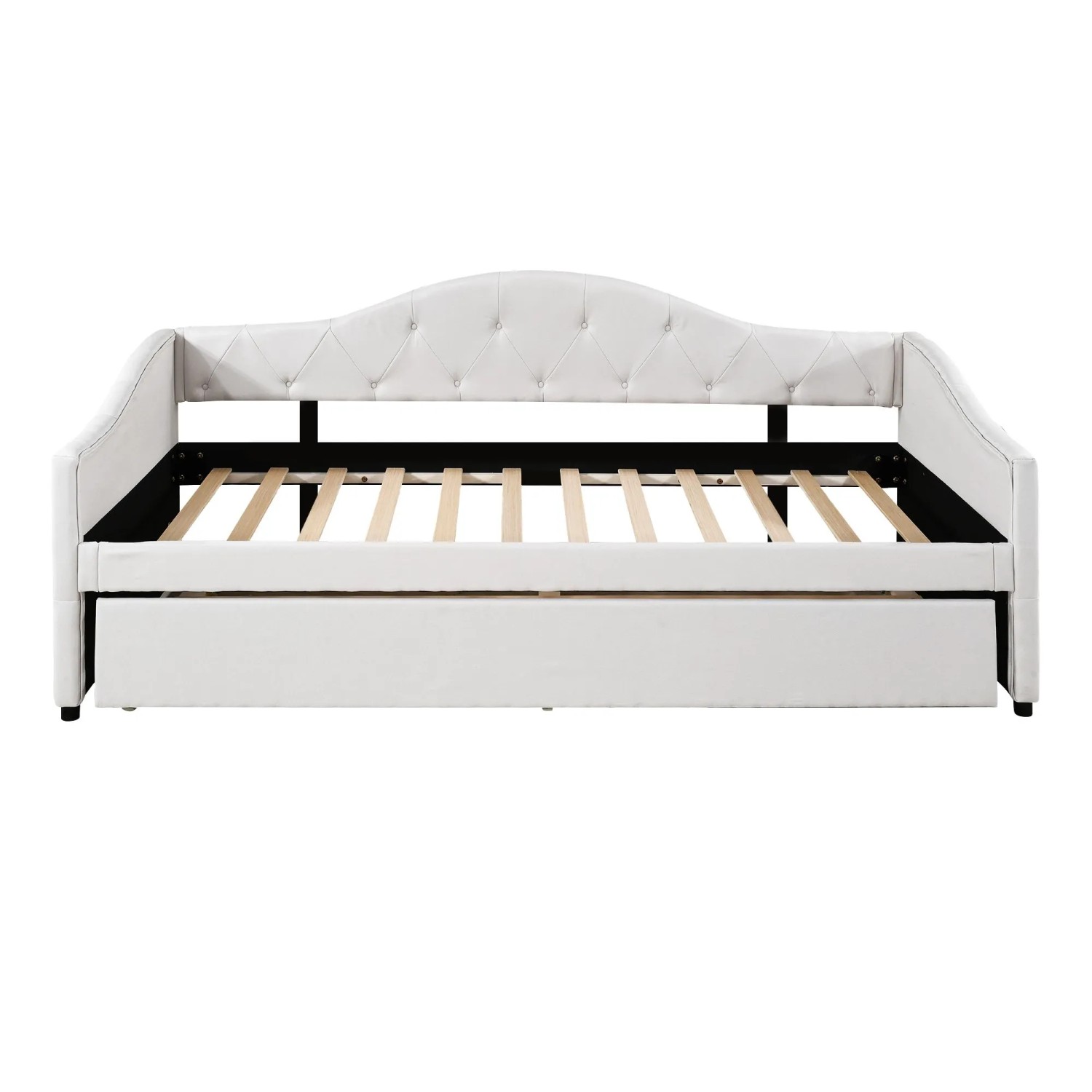 Merax Daybett 90x200cm Ausziehbett Schlafsofa Beige