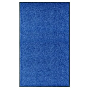 vidaXL Fußmatte Waschbar Blau 90x150 cm 323443