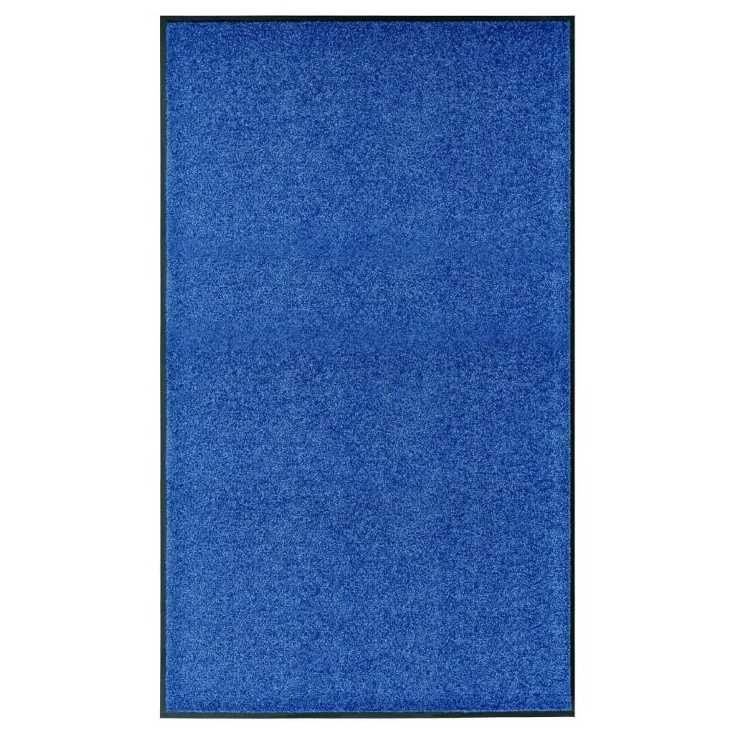 vidaXL Fußmatte Waschbar Blau 90x150 cm 323443