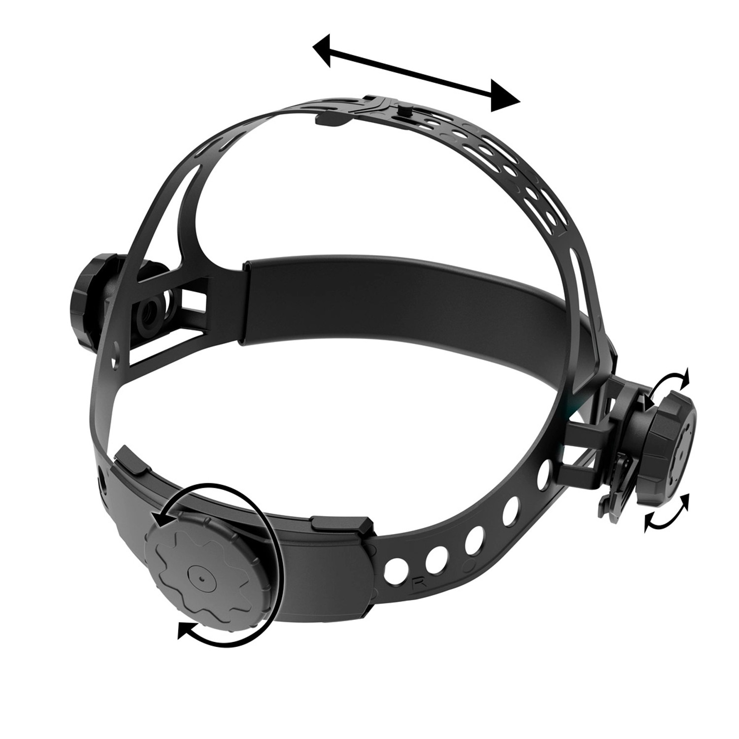 Kopfband des STAHLWERK Schweißhelm Worker 3 in 1, zur Anpassung des Helms an den Kopf.