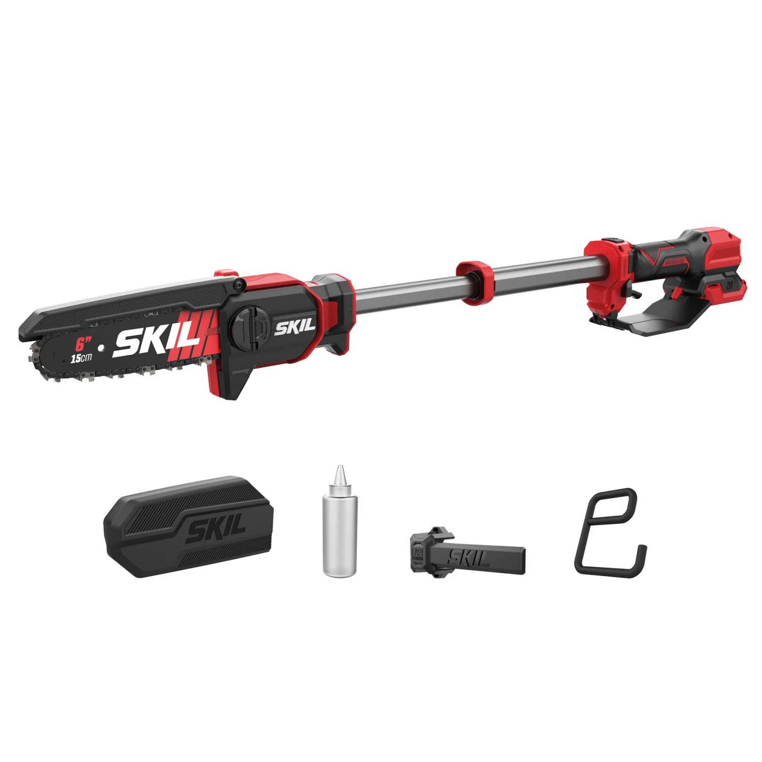 Skil Akku-Teleskop-Astsäge 0514CA Bürstenlos Ohne 20 V Akku & Ladegerät 15 cm