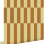ESTAhome Vliestapete mit vertikalen Streifen in Braun und Sandbeige. Dekorative Wandtapete.