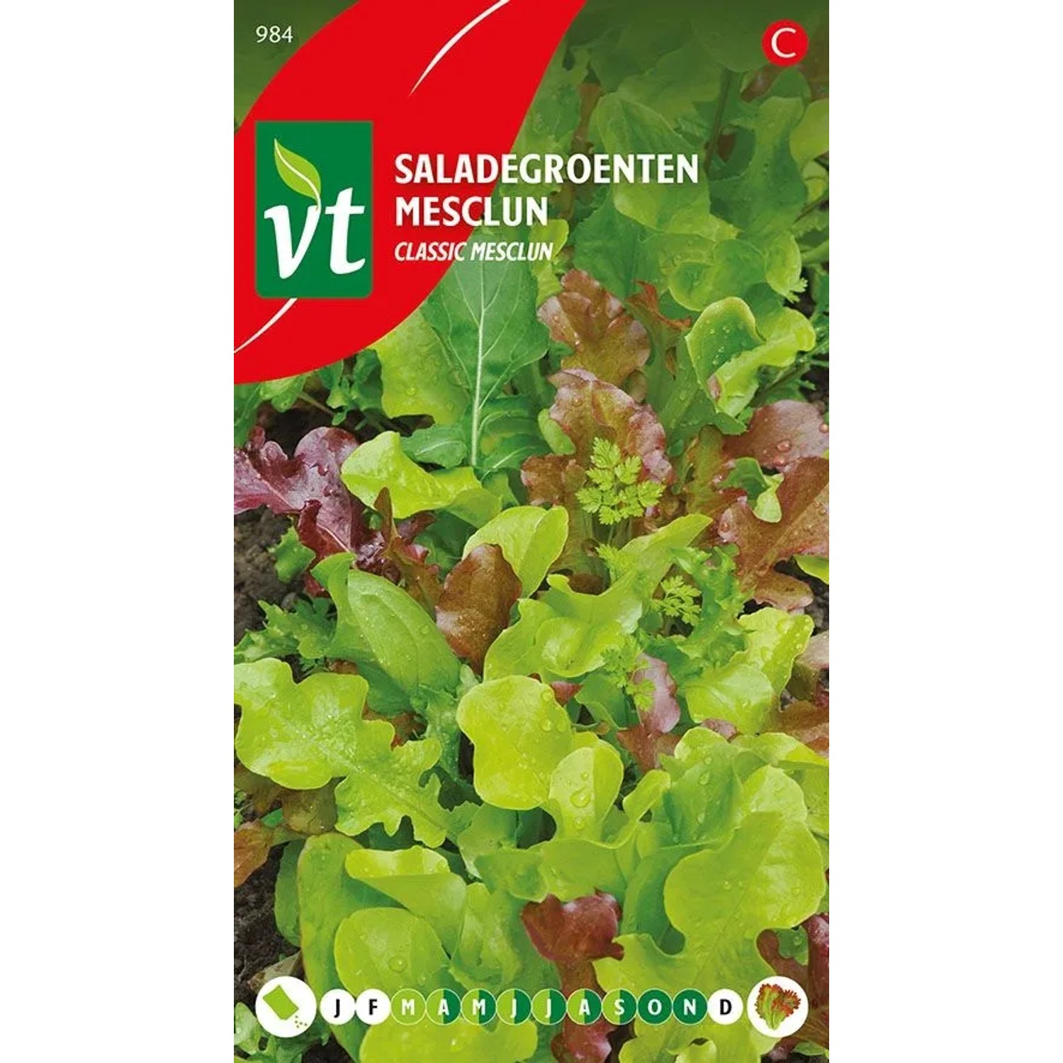 Salatmischung 'Mesclun' Saatgut ca. 4 g Vielfalt an Aromen
