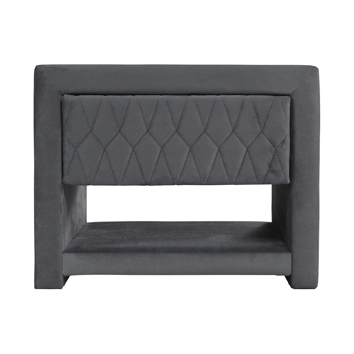 Vente-unique Nachttisch Daniele Anthrazitgrau 50 cm