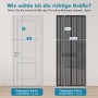 Anleitung zur Größenwahl für Sekey Fliegengitter: Türrahmen messen, um passenden Mückenschutz zu finden. Breite/Höhe + 4cm.