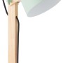 Hellgrüne Brilliant Tischleuchte Swivel mit Holzfuß, schwenkbar für Design-Tischlampen.