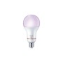 Philips WiZ Smart LED Lampe E27, birnenförmig, leuchtet lila. Farbiges & dimmbares Leuchtmittel für individuelle Lichtstimmung.