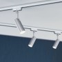 Paulmann URail Spot Tubo, Chrom matt, an Schienensystem montiert.
