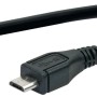 Schwaiger USB Adapterkabel 2.0, Micro-B auf Standard-A Buchse, 10cm, zum Verbinden von Geräten.