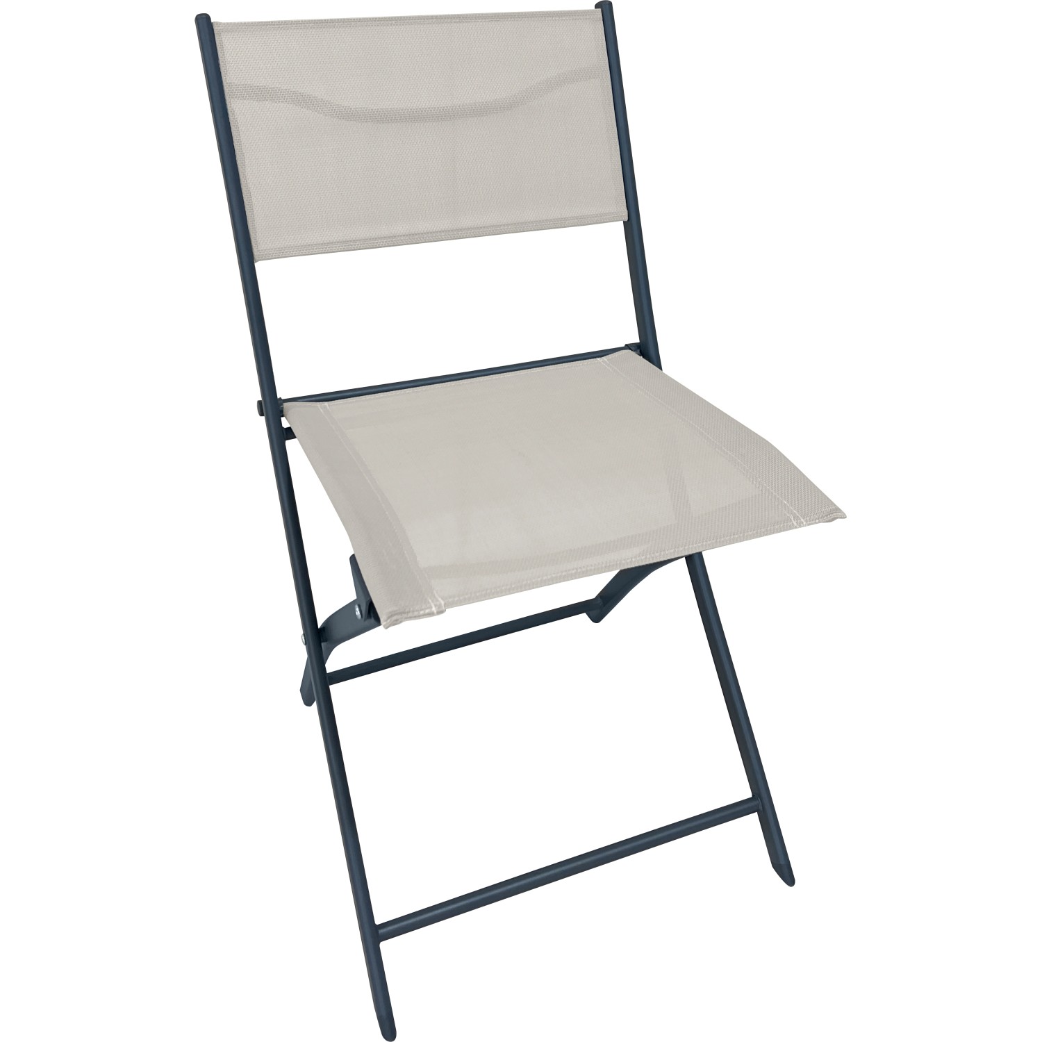 Klappstuhl Toconao Stahl Anthrazit-Beige