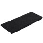 Schwarze VidaXL Stufenmatte, selbstklebend, 65x24,5 cm. Treppenschutz und Dekoration.
