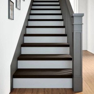 vidaXL Treppenstufen 2 Stk Dunkelbraun 70x30x2 cm Massivholz Eiche 3283802