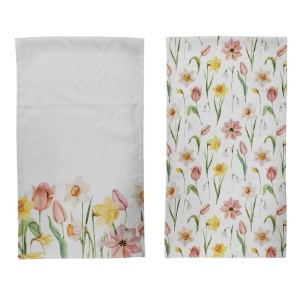 Boltze Tischläufer Tulip, beige mit Blumenmuster, 2-fach sortiert.