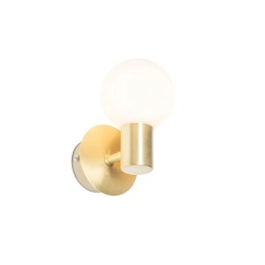 QAZQA Moderne Wandleuchte Gold IP44 Cederic Up