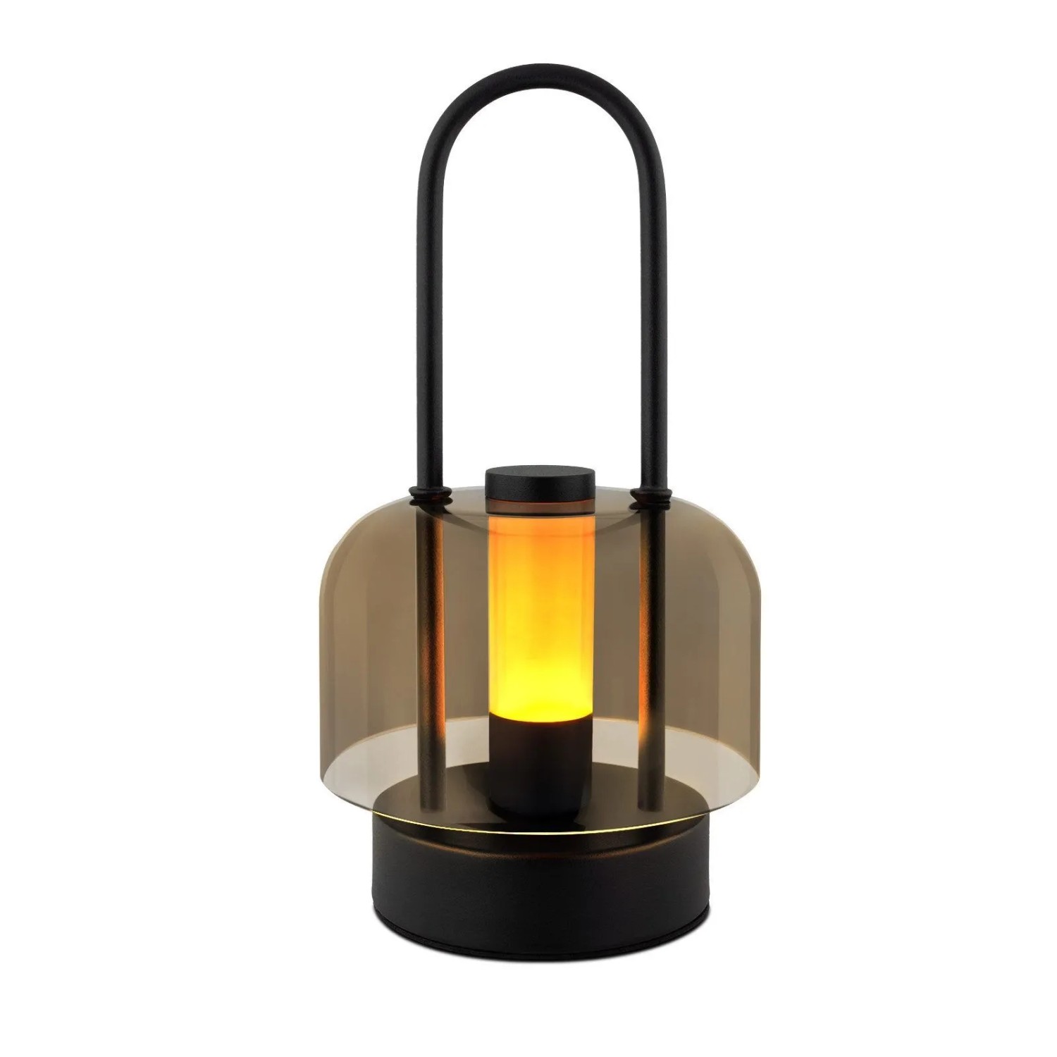 NETTLIFE LED Tischlampe aus Metall L25cm Schwarz 1800/3700/6500K