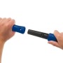LUX-TOOLS Fassadenstab (80-140 cm) mit Easy-Click-System in Händen gehalten.