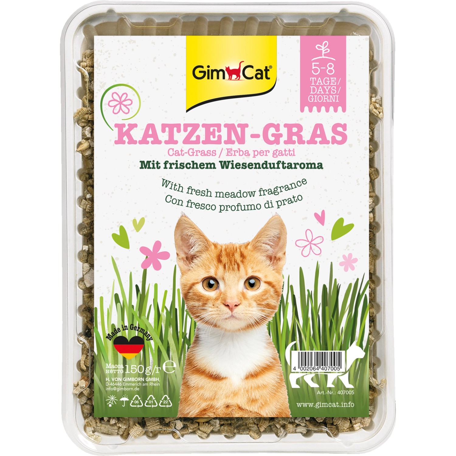 GimCat Katzen-Snack Katzengras 150 g
