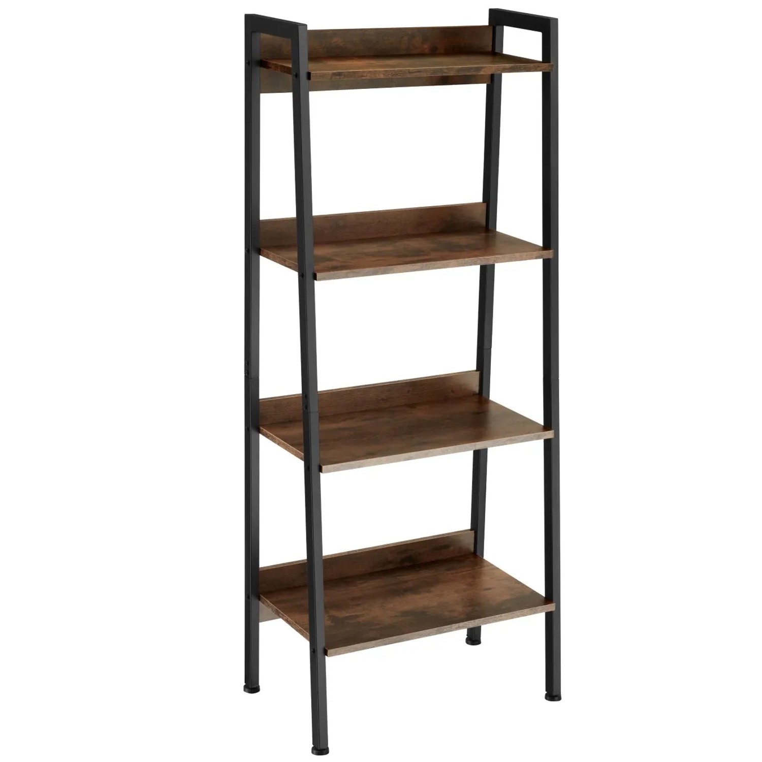 Tectake Leiterregal Chatham Industrial Style Holz und Stahl  57 50 x 34 x 138 cm Industrial Holz Dunkel  Rustikal