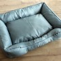 Graues Heim Tierbett Forest, 90x69x21 cm, Hundekissen für Komfort und erholsamen Schlaf.