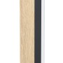 Eglo LED-Tischleuchte Camacho in Natur-Schwarz: Designlampe aus Holz und Metall mit Touch-Funktion.