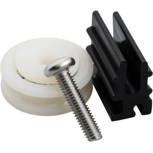 Vitavia Ersatzset für Gewächshaustüren: Türrollen, Gleiter und Schraube für Schiebetüren.