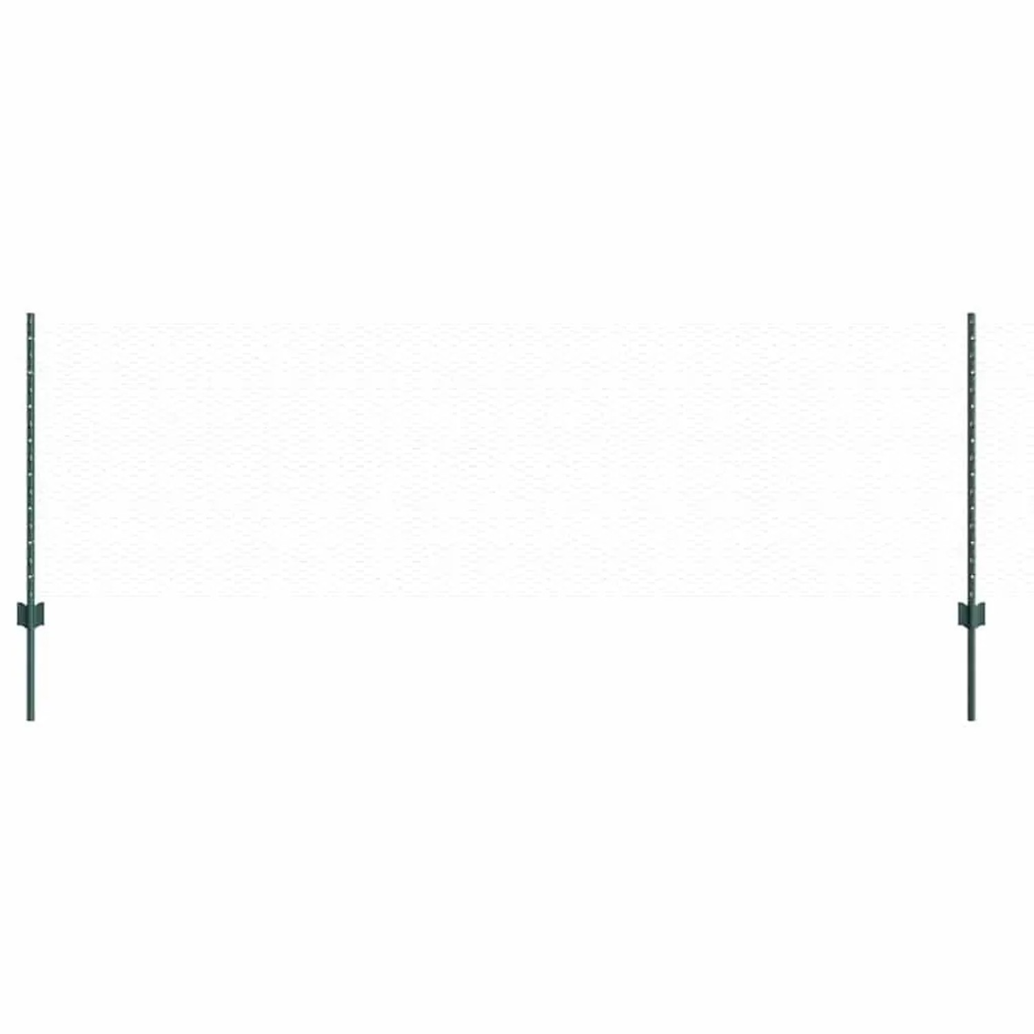 vidaXL Zaun mit Pfosten Grün 3336785