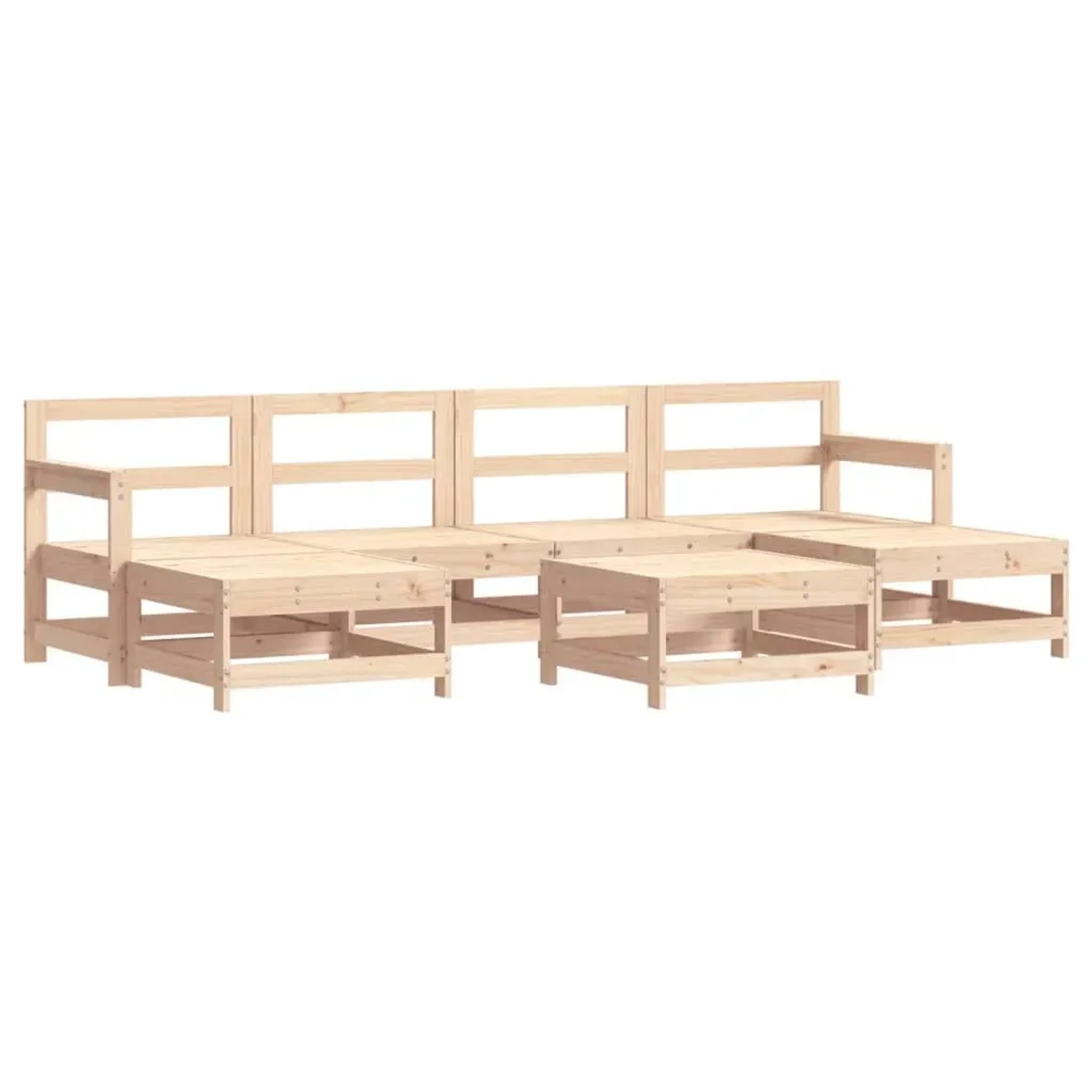 vidaXL 7-Tlg Garten-Lounge-Set Massivholz Kiefer 3186382 günstig online kaufen