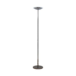 Lindby LED Stehlampe Malea 9620042 Dimmbar Modern in Chrom aus Metall 1-flammig Wohnzimmerleuchte