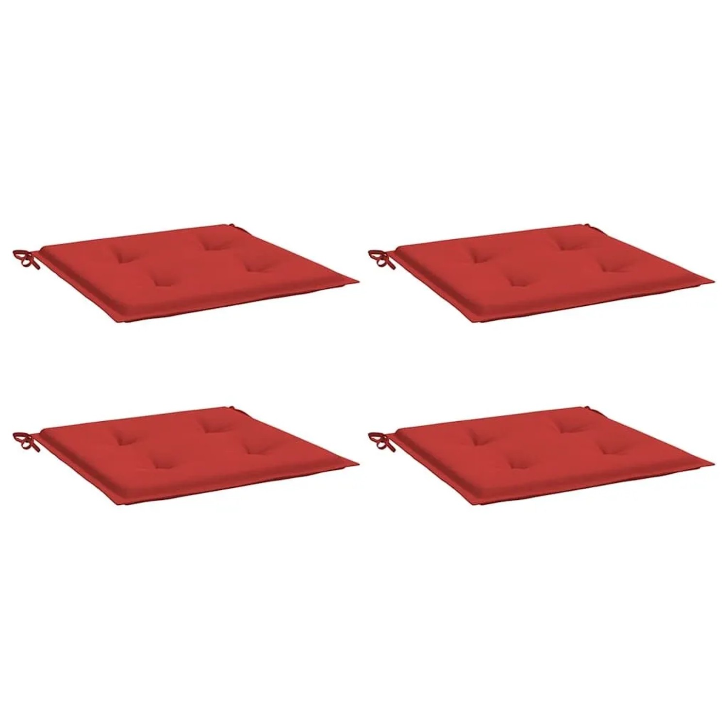 vidaXL Gartenstuhl-Kissen 4 Stk Rot 50x50x4 cm Oxford-Gewebe 314050 günstig online kaufen