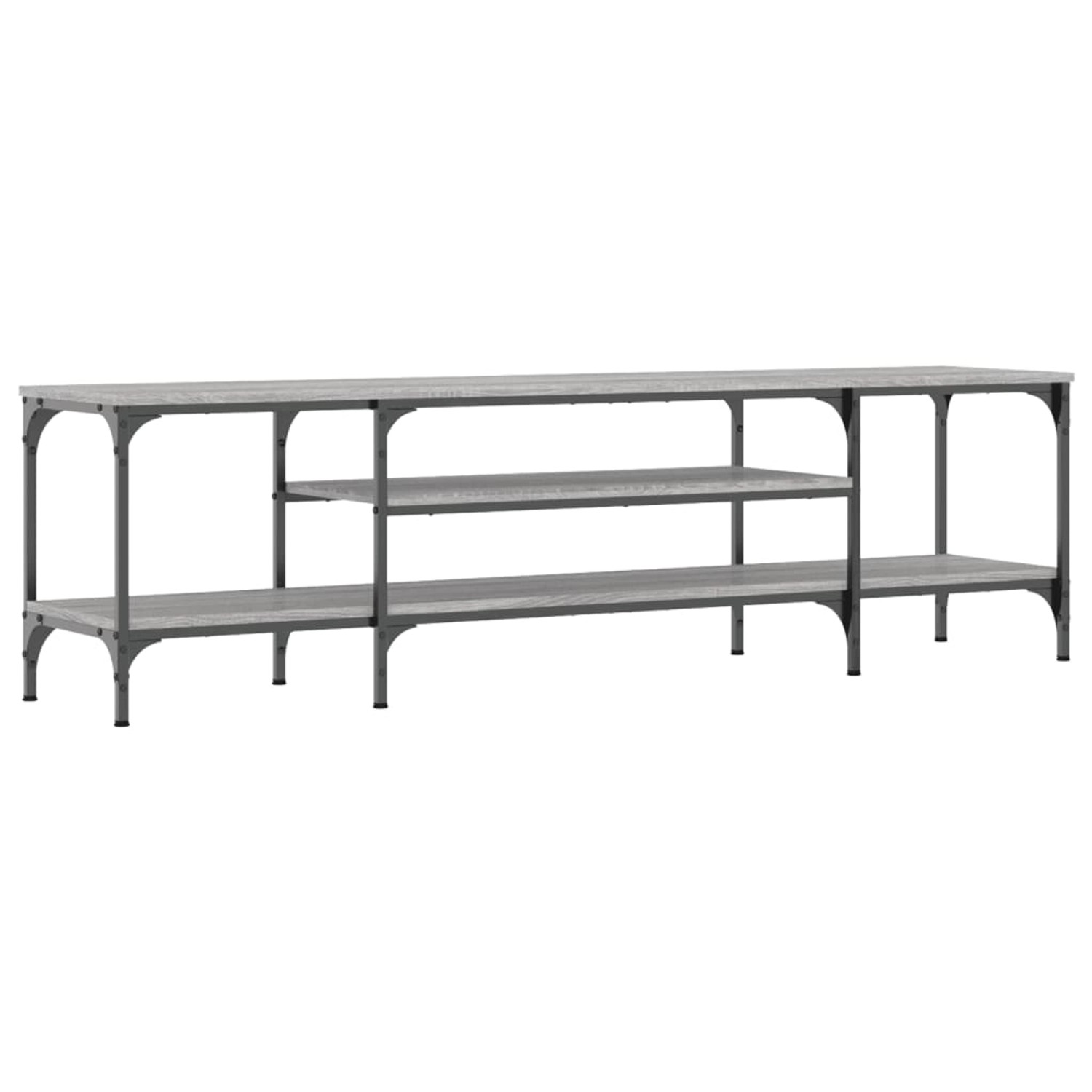 VidaXL TV-Schrank Grau Sonoma 161x35x45 cm Holzwerkstoff & Eisen günstig online kaufen