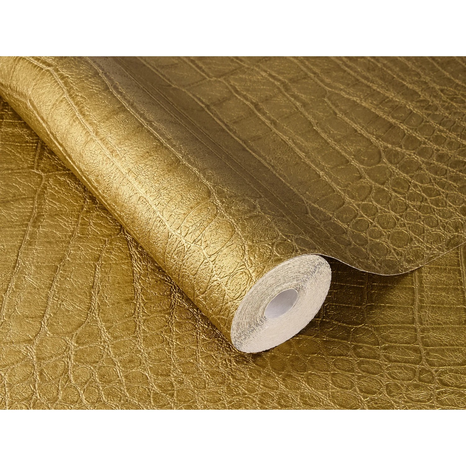 Rasch Vliestapete African Queen III Krokodil Gold Metallic 10,05 x 