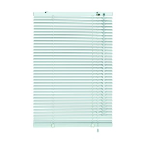Weiße Gardinia Aluminium Jalousie, 120x240 cm, für Fenster und Sonnenschutz.