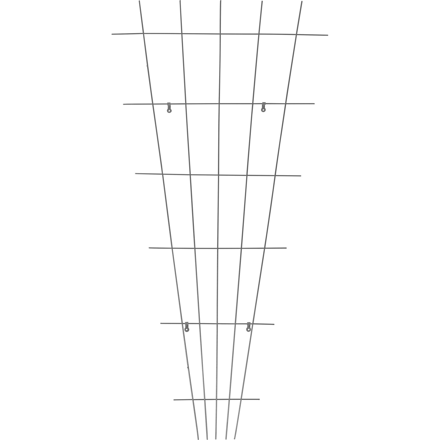 Fächerspalier 150 cm x 75 cm Anthrazit