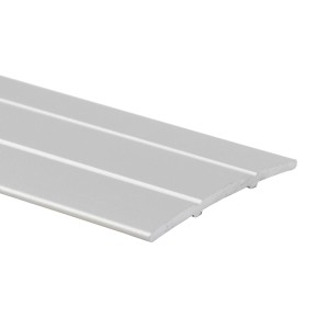 Silbernes KARAT Übergangsprofil, selbstklebend, 3,8x100cm, für Bodenbeläge.