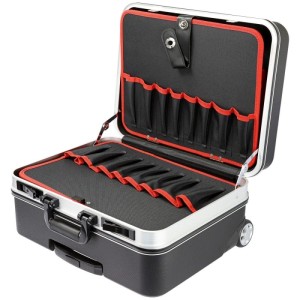 HMF 15602-02 Werkzeugtrolley Leer Werkzeugkoffer ABS-Kunststoff Rollen 47 x 40 x 24 cm