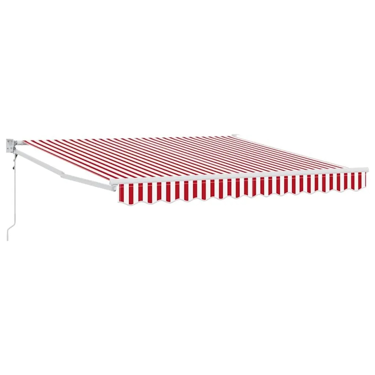 vidaXL Einziehbare Markise Rot und Weiß 350 x 250 cm 3330276 günstig online kaufen