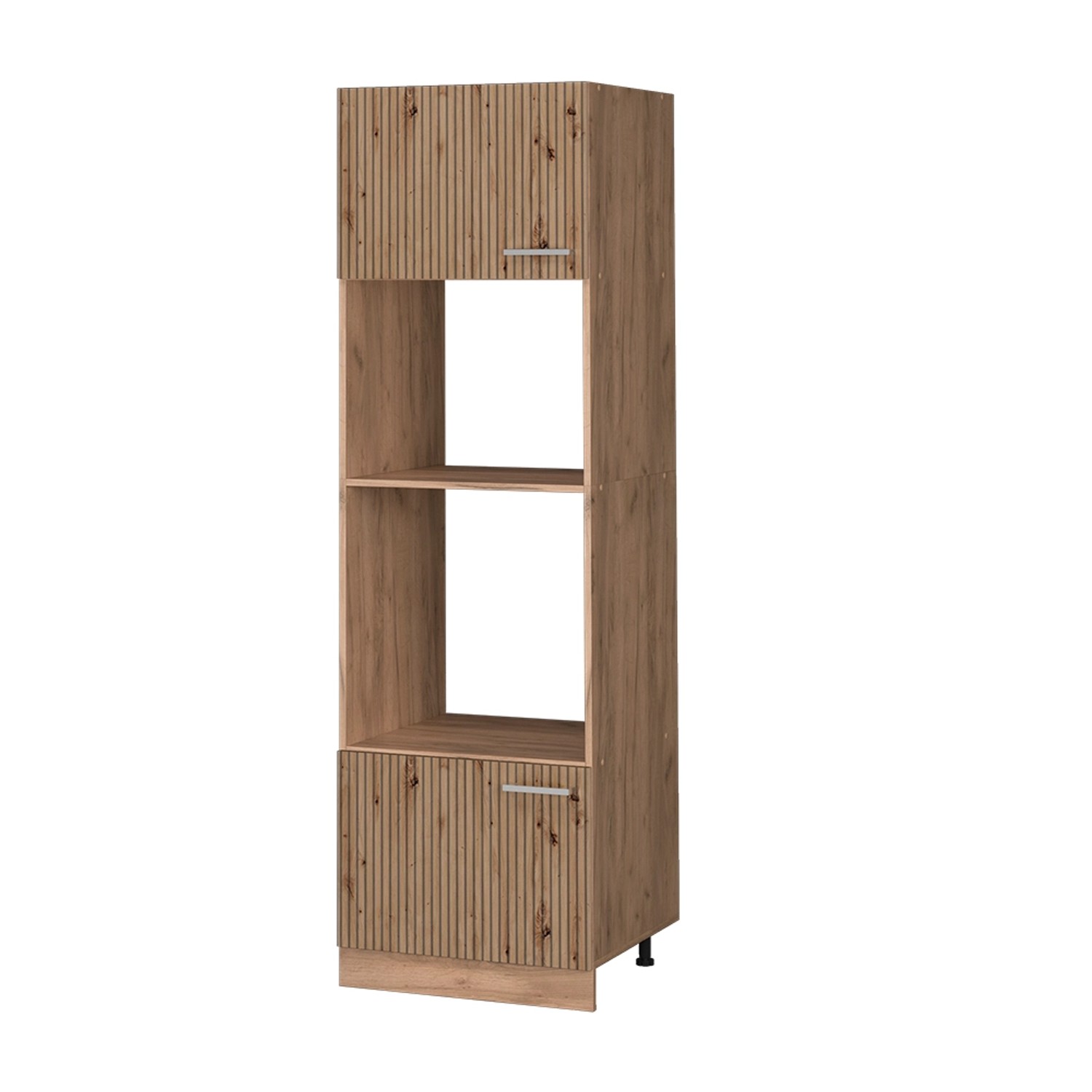 Vicco Mikrowellenschrank R-Line Küchenregal für die Mikrowelle Artisan-Eiche/Goldkraft Eiche 60 cm