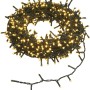 24 m LED-Lichterkette, warmweiß/mehrfarbig, für Innen & Außen, gewickelt dargestellt.