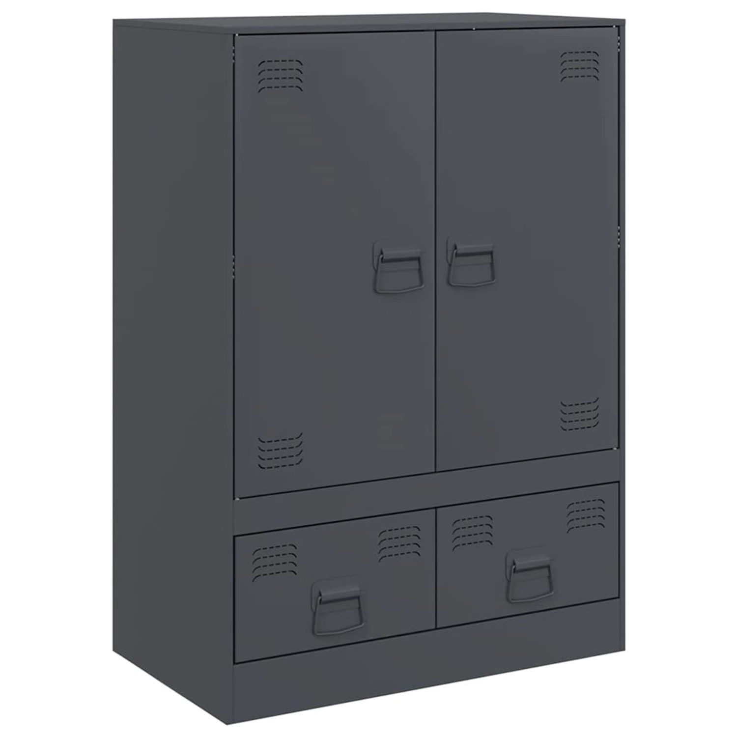 vidaXL Highboard Anthrazit 67x39x95 cm Stahl 841807 günstig online kaufen
